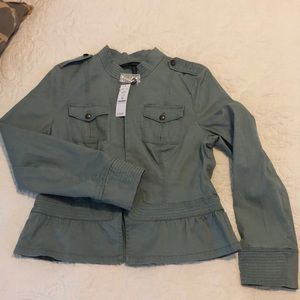 White House Black Market Peplum Jacket